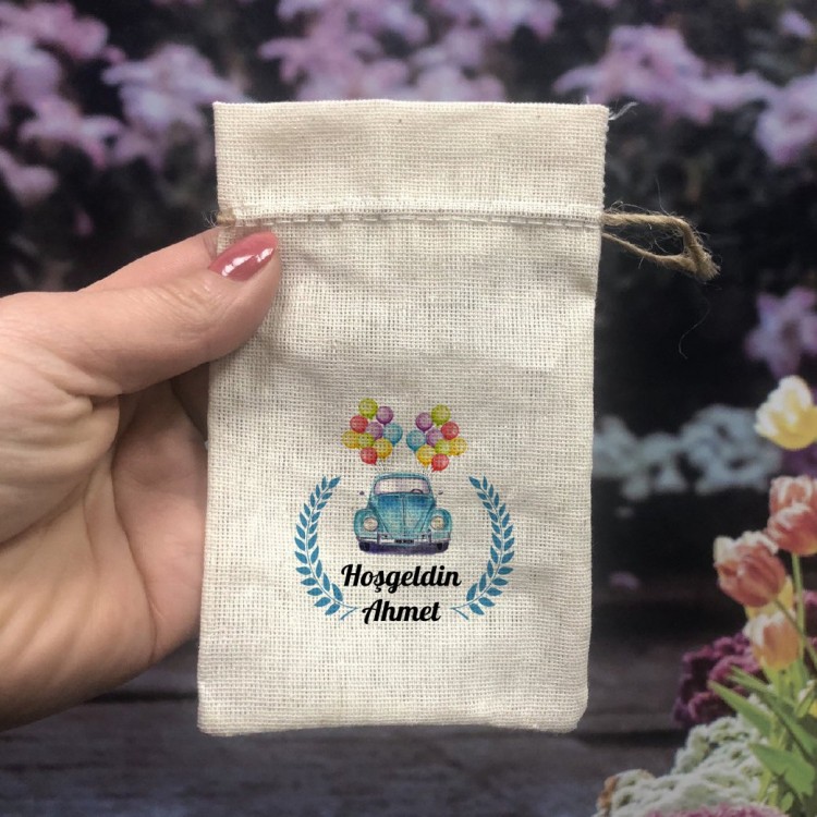 Baskılı Kese 0388 - Araba Tasarım Hediyelik Kese - Detay Görseli 1